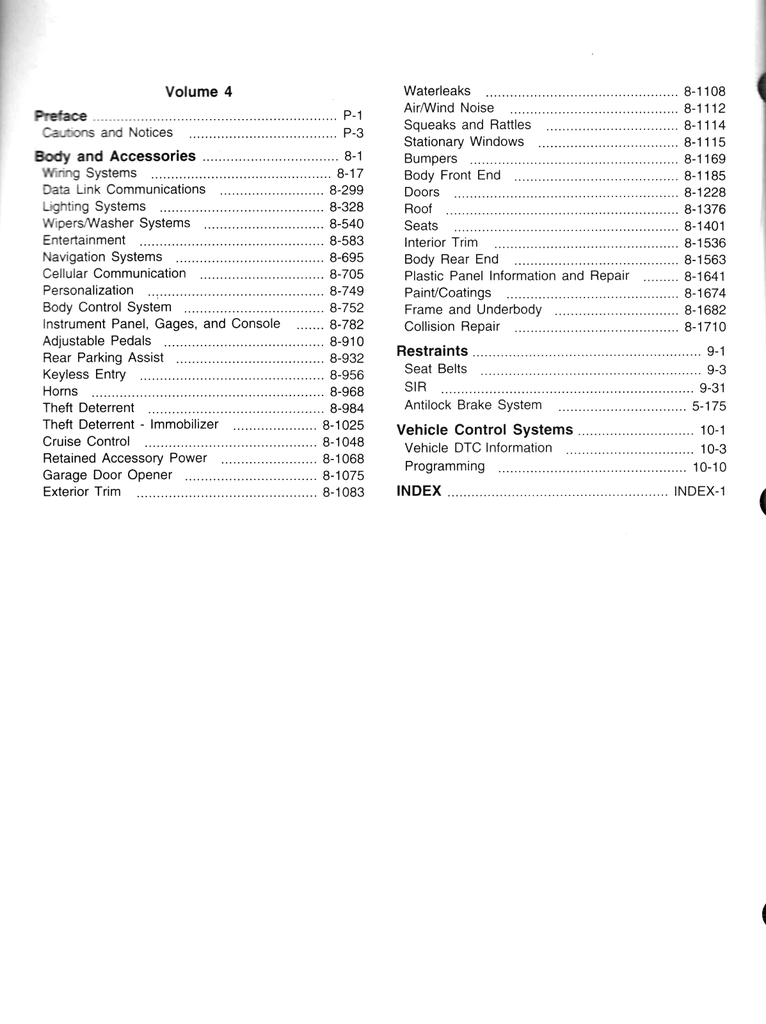 2003 GM Chevrolet Tahoe, Suburban & Avalanche; GMC Yukon & Denali; Cadillac Escalade ESV & EXT Factory Shop Repair Service Manual Set