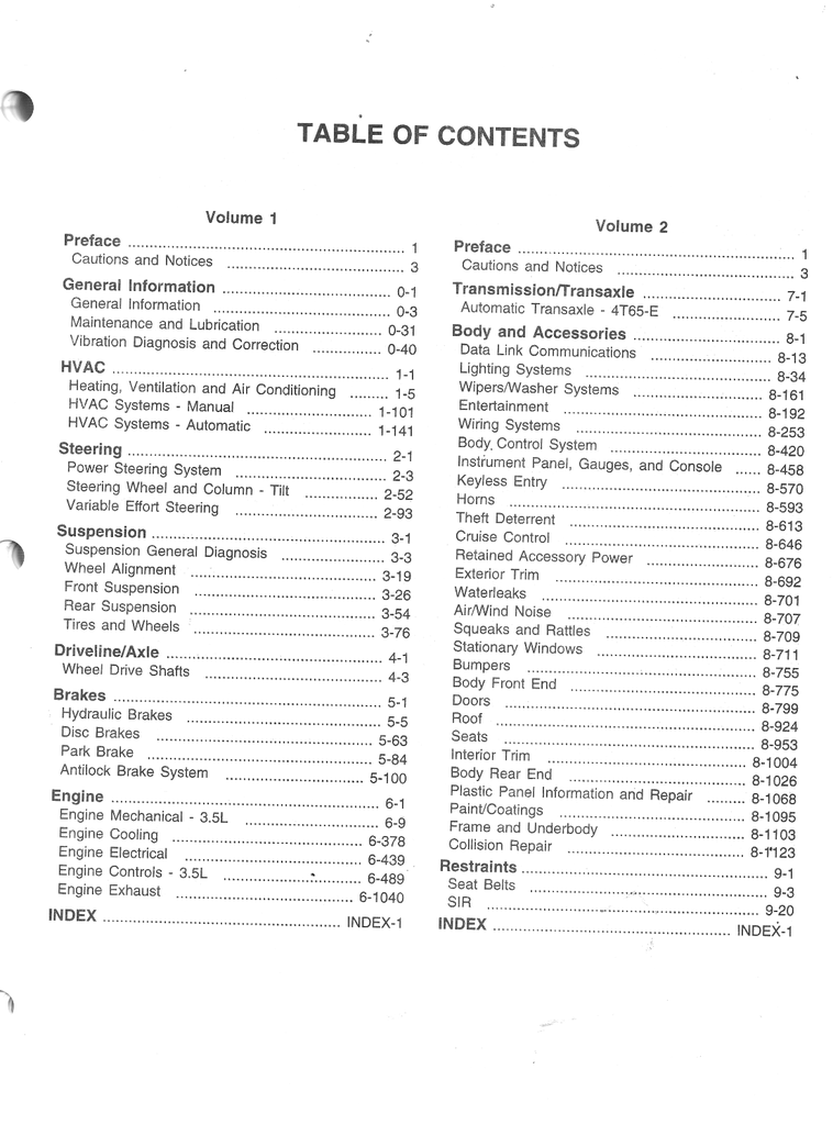 2000 Oldsmobile Intrigue Factory Shop Repair Service Manual 2 Vol. Set