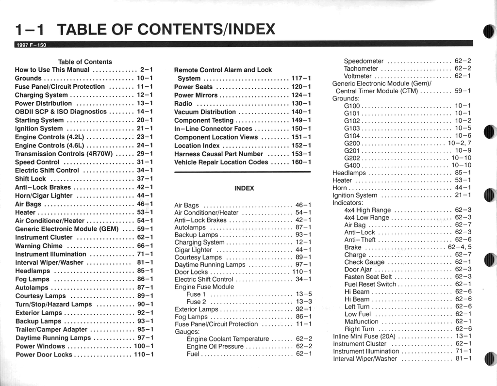 1997 Ford F-150 Classic Factory Electrical & Vacuum Troubleshooting Wiring Diagrams Manual
