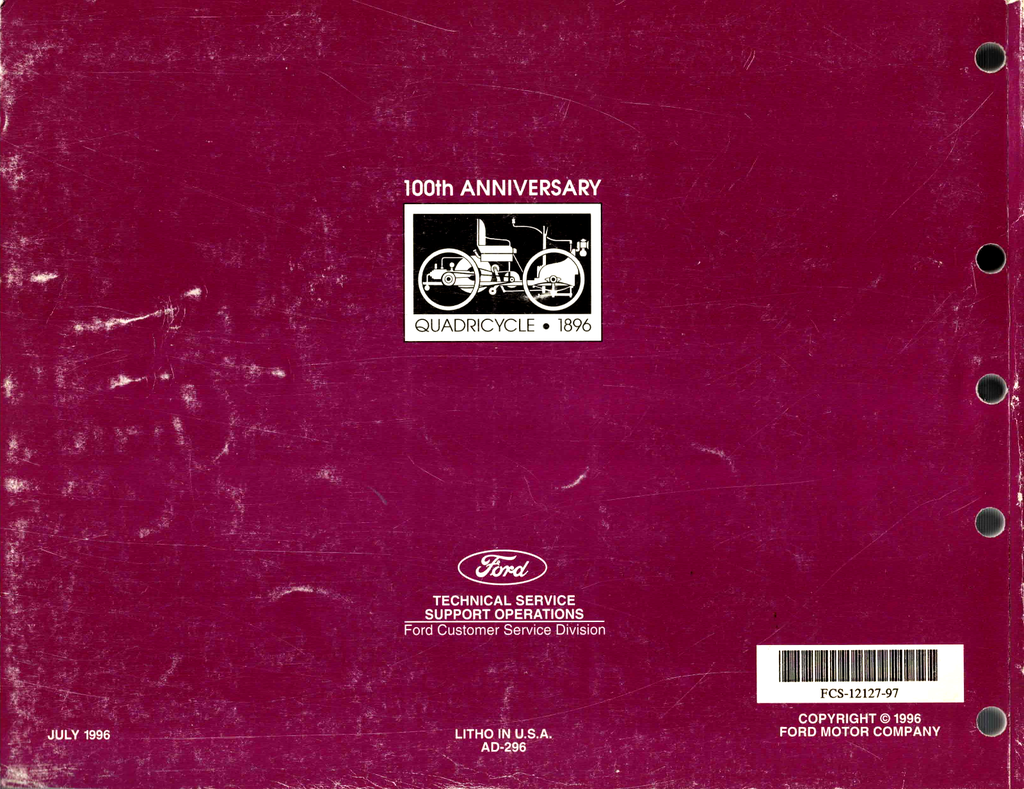 1997 Ford Ranger Factory Electrical & Vacuum Troubleshooting Wiring Diagrams Manual EVTM