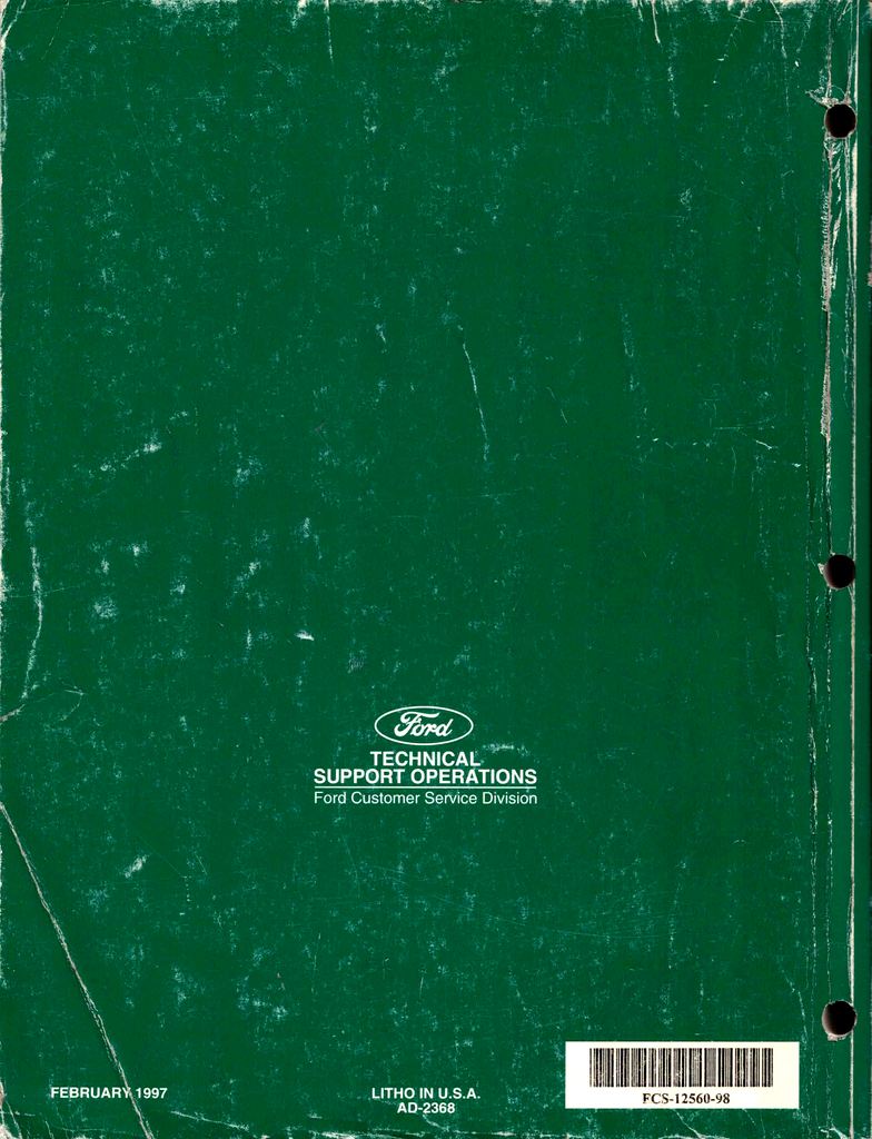 1998 Ford Escort Coupe Factory Workshop Repair Service Manual