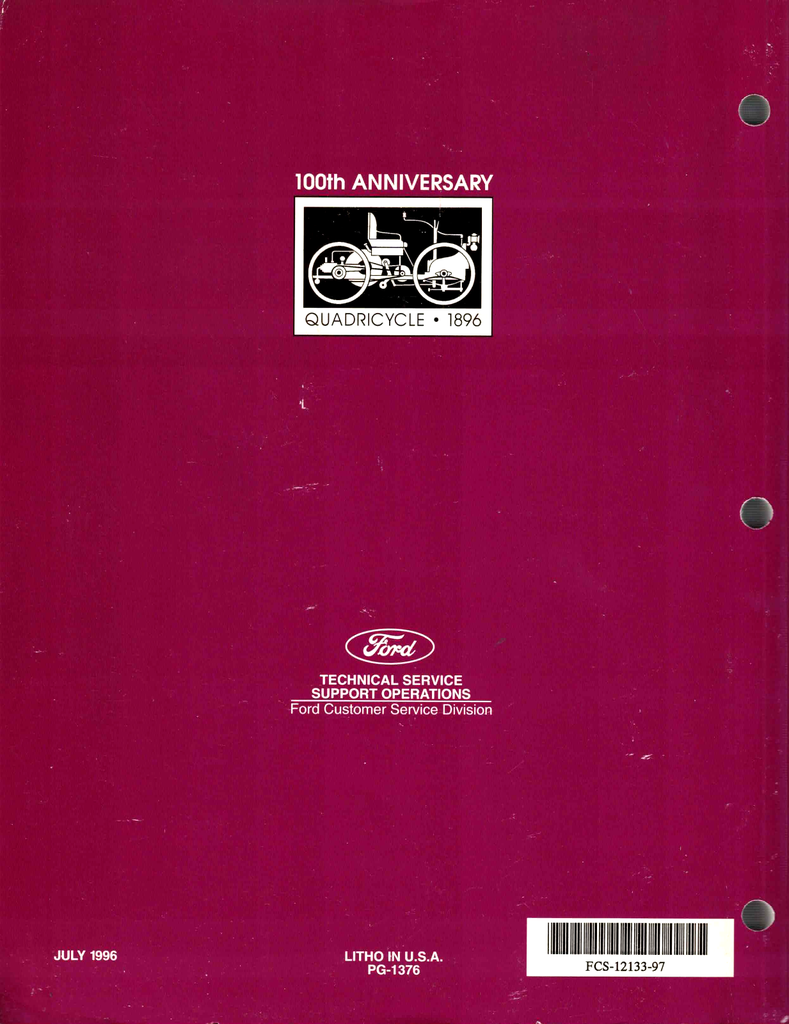 1997 Ford Aspire Factory Shop Repair Service Manual