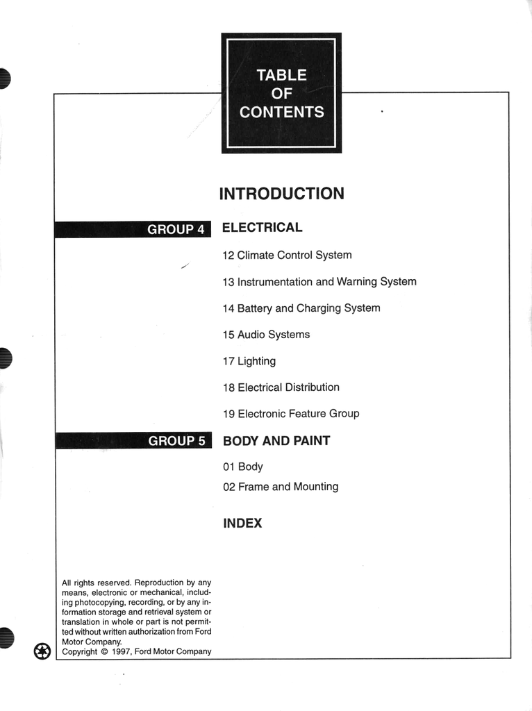 1998 Ford Escort, Mercury Tracer Factory Workshop Repair Service Manual Set