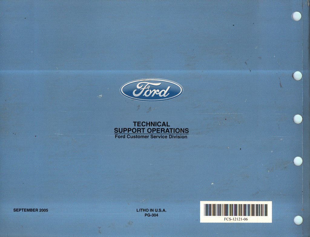 2006 Ford Mustang Factory Electrical Wiring Diagrams Manual