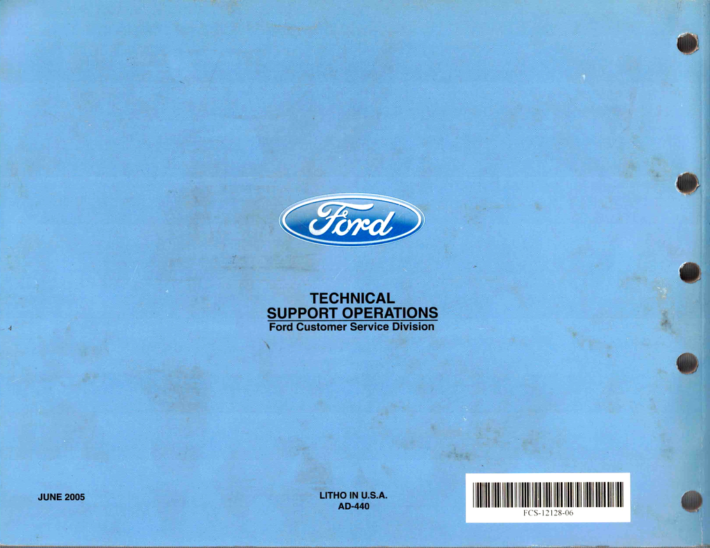 2006 Ford E-Series Factory Electrical Wiring Diagrams Manual