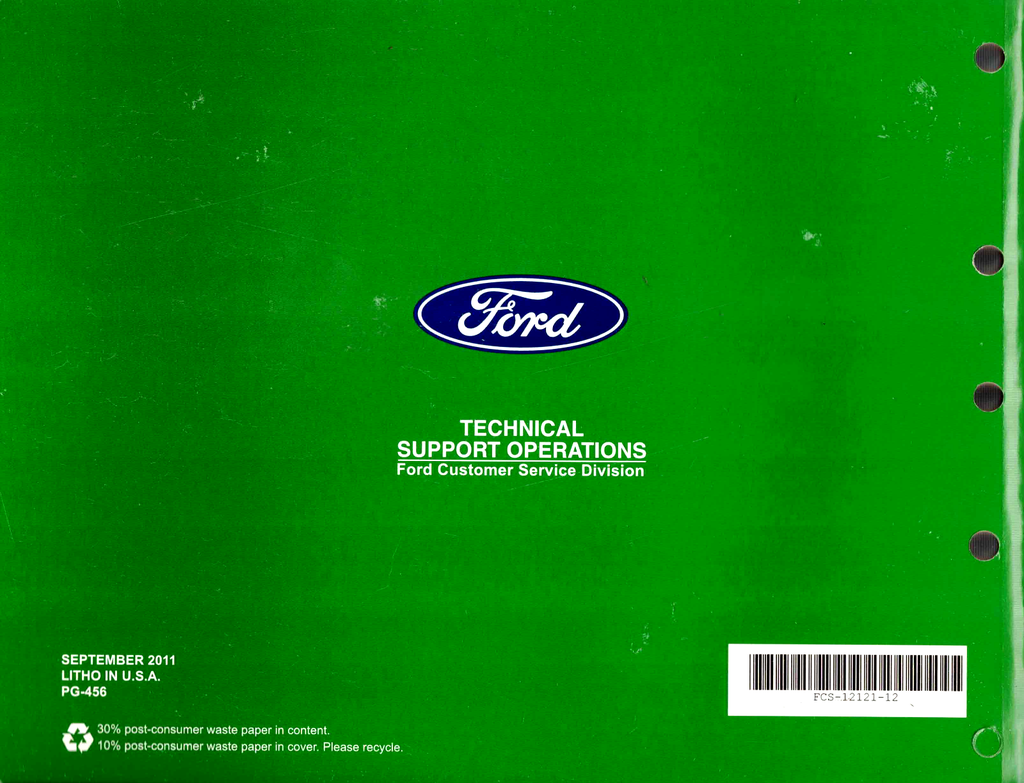2012 Ford Mustang Factory Electrical Wiring Diagrams Manual