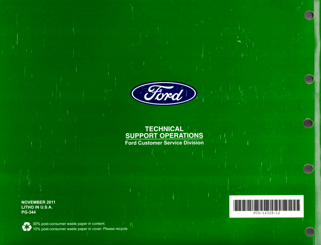 2012 Ford Escape Hybrid Factory Electrical Wiring Diagrams Manual