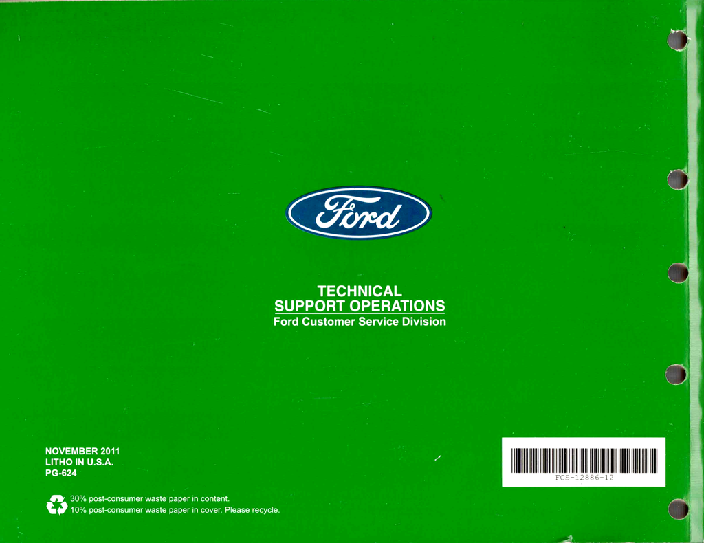 2012 Ford Expedition, Lincoln Navigator Factory Electrical Wiring Diagrams Manual