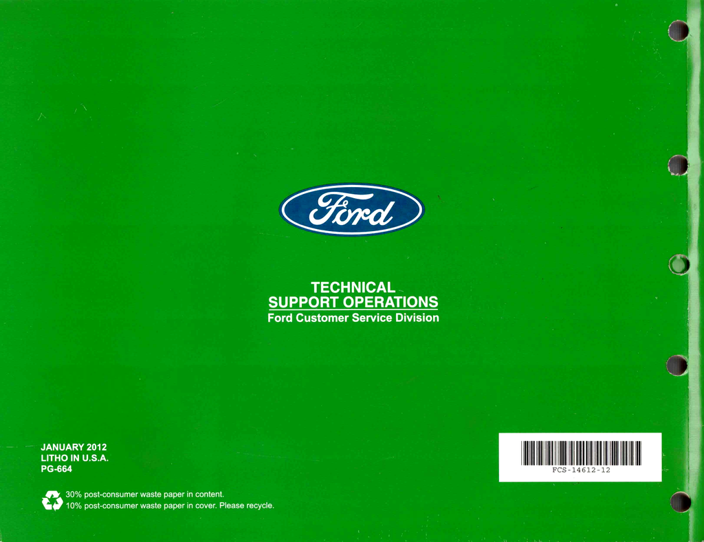 2012 Ford F-250, F-350, F-450, F-550 Super Duty Factory Electrical Wiring Diagrams Manual