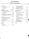 2003 Ford Ranger Factory Workshop Service Manual