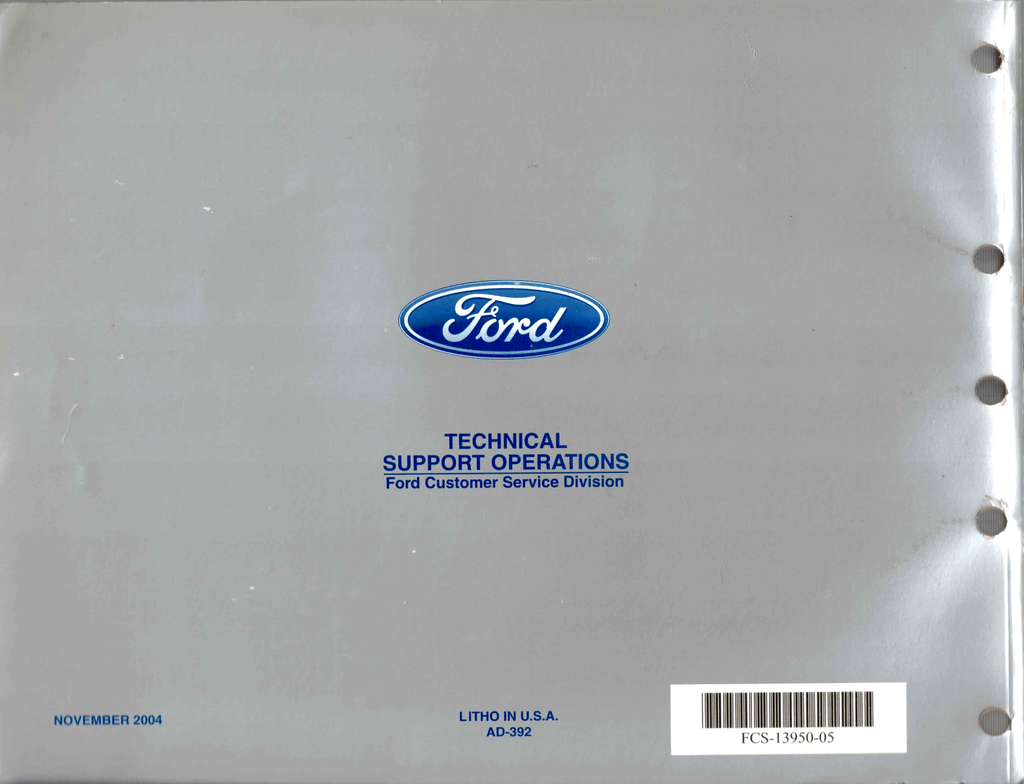 2005 Ford Freestyle, Five Hundred, Mercury Montego Factory Electrical Wiring Diagrams Manual