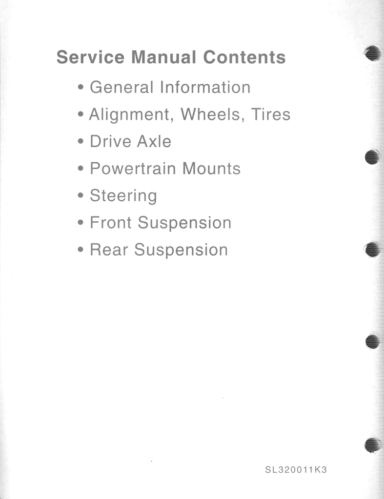 2000-2001 Saturn L-Series Factory Shop Service Repair Manual Set--LS, LS1, LS2, LW1, LW2, L100, L200, L300, LW200, LW300