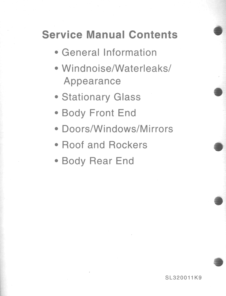 2000-2001 Saturn L-Series Factory Shop Service Repair Manual Set--LS, LS1, LS2, LW1, LW2, L100, L200, L300, LW200, LW300