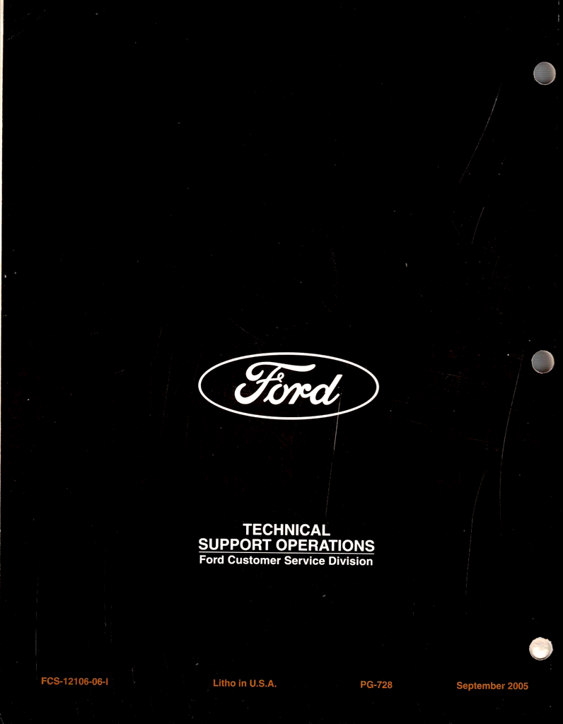 2006 Ford Escape Hybrid, Mercury Mariner Hybrid Factory Powertrain Control/Emissions Diagnosis Service Manual