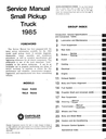 1985 Dodge RAM 50 Pickup Truck Factory Shop Repair Service Manual