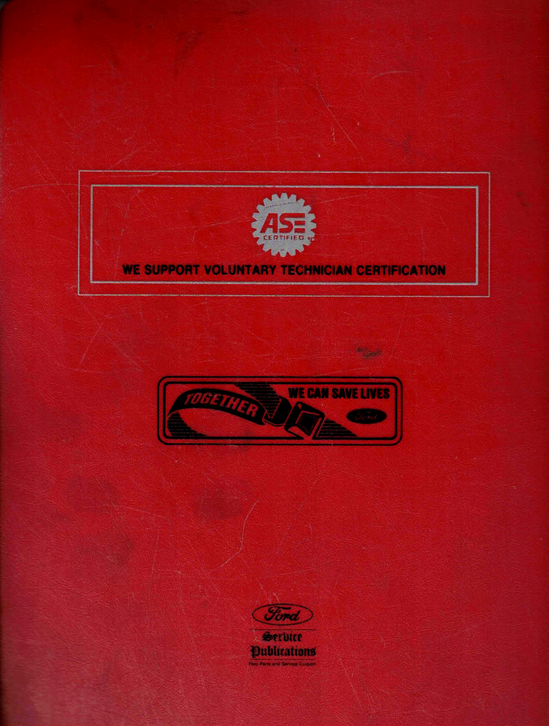 1991 Ford Escort, Mercury Tracer Factory Shop Service Manual