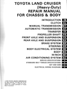 1984 Toyota Land Cruiser FJ BJ HJ Chassis & Body Factory Shop Service Repair Manual