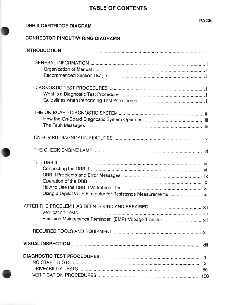 1990 Chrysler/Dodge/Plymouth 3.3L E.F.I. Powertrain Diagnostic Procedures Factory Service Manual