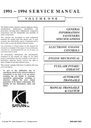 1991 1992 1993 1994 Saturn Factory Shop Service Repair Manual Full 3 Volume Set