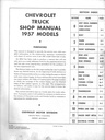 1957 Chevrolet Truck Factory Repair Maintenance Shop Service Manual