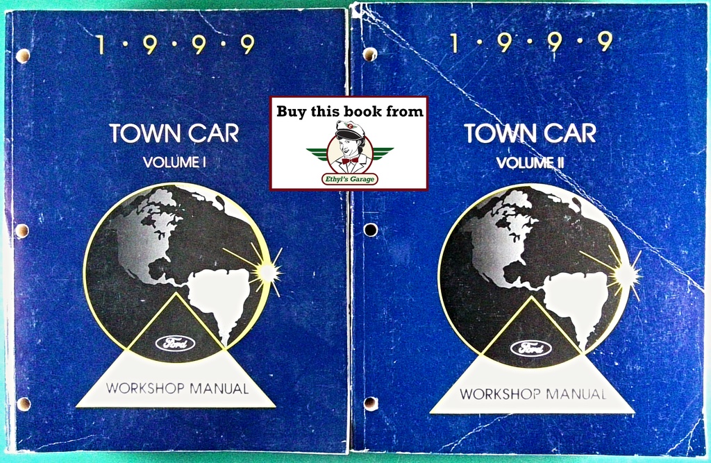 1999 Ford Lincoln Town Car Original OEM Factory Shop Repair Service Manual 2 Vol Set
