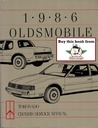 1986 Oldsmobile Toronado Chassis Service Manual