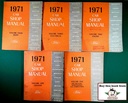1971 Ford-Lincoln-Mercury Car Factory OEM Shop Repair Service Manual 5 Vol. Set Mustang Cougar Thunderbird etc.