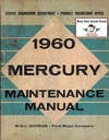 1960 Mercury Monterey, Montclair, Park Lane, Country Cruiser Factory OEM Shop Repair Maintenance Service Manual