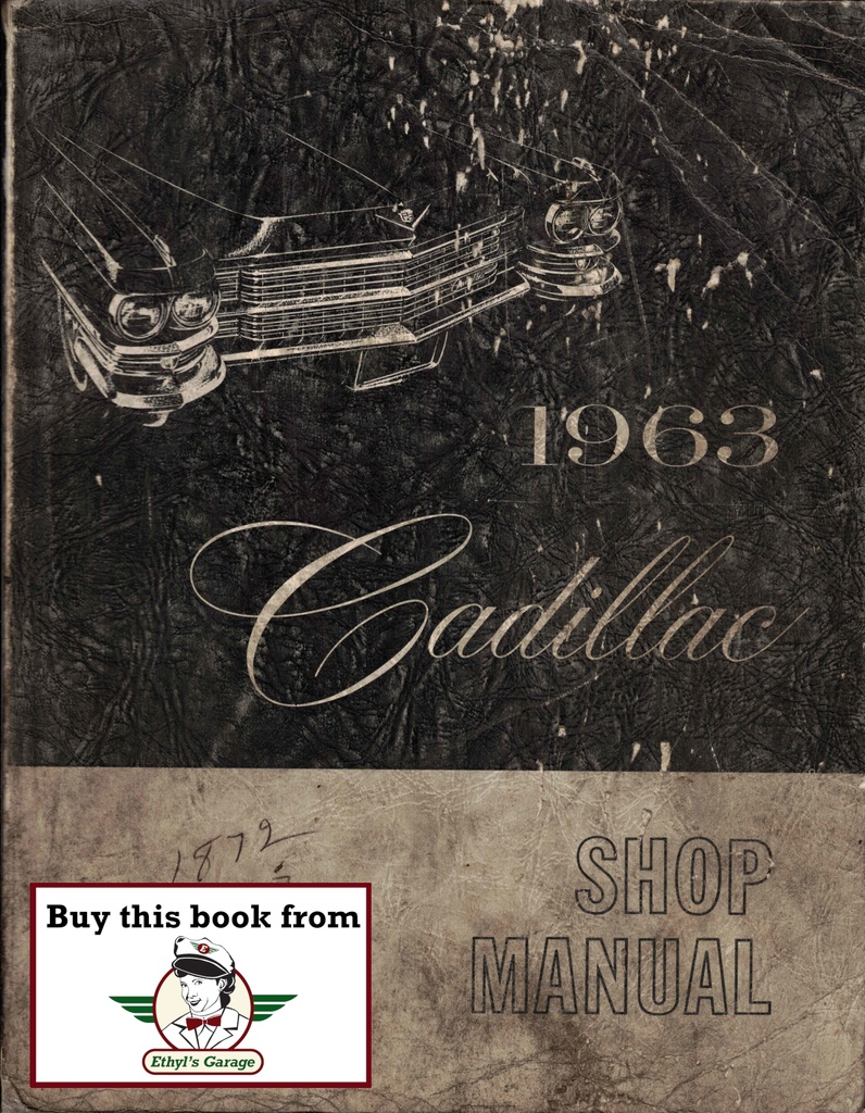 1963 Cadillac de Ville, Fleetwood, Eldorado Shop Service Repair Manual