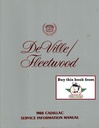 1988 Cadillac DeVille, Fleetwood Factory Shop Service Repair Manual