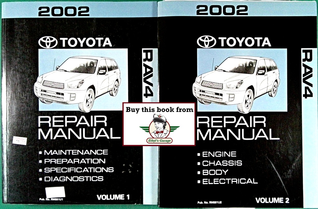 2002 Toyota RAV4 OEM Shop Service Repair Maintenance Manual