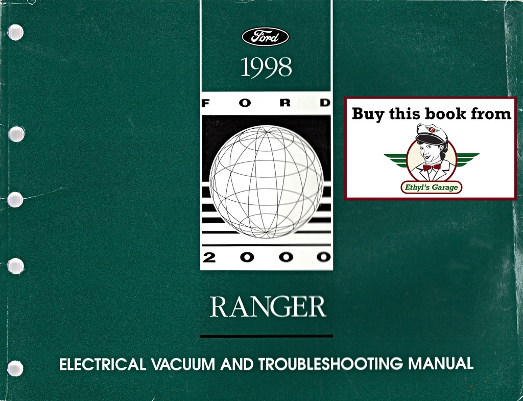 1998 Ford Ranger Factory Electrical & Vacuum Troubleshooting Wiring Diagrams Manual EVTM