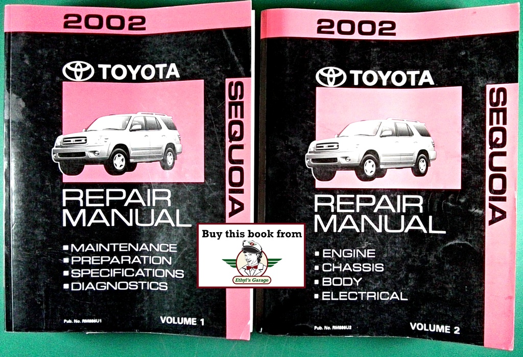 2002 Toyota Sequoia OEM Shop Service Repair Maintenance Manual