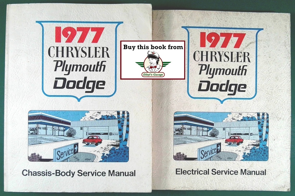 1977 Chrysler/Plymouth/Dodge Shop Repair Service Manual Set Charger SE/Volare/Fury/Crestwood/New Yorker+all cars