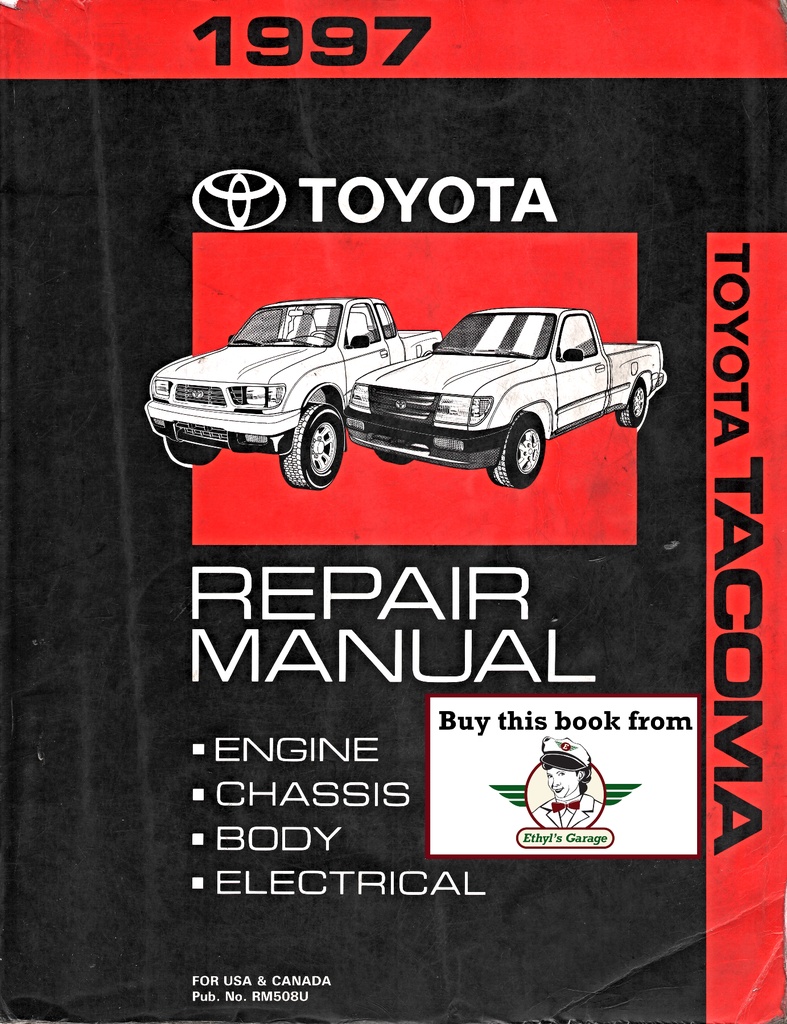 1997 Toyota Tacoma Pickup OEM Shop Service & Repair Manual
