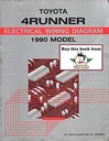 1990 Toyota 4Runner OEM Electrical Wiring Diagram Manual