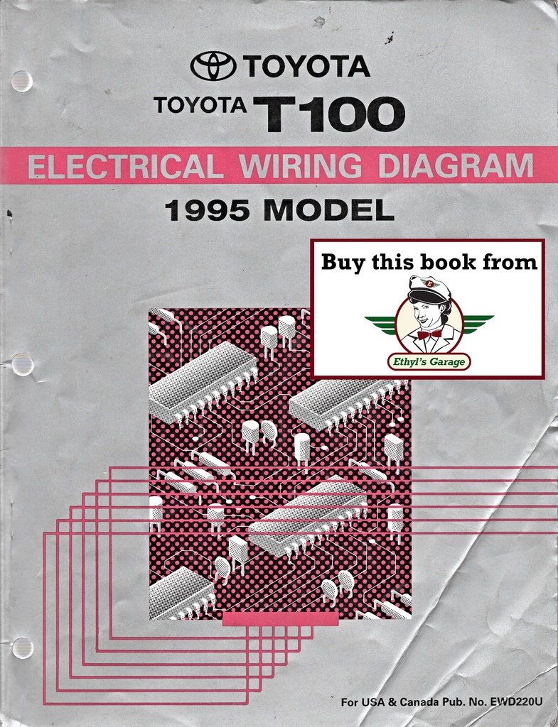 1995 Toyota T100 Pickup OEM Shop Service Repair Electrical Wiring Diagram Manual