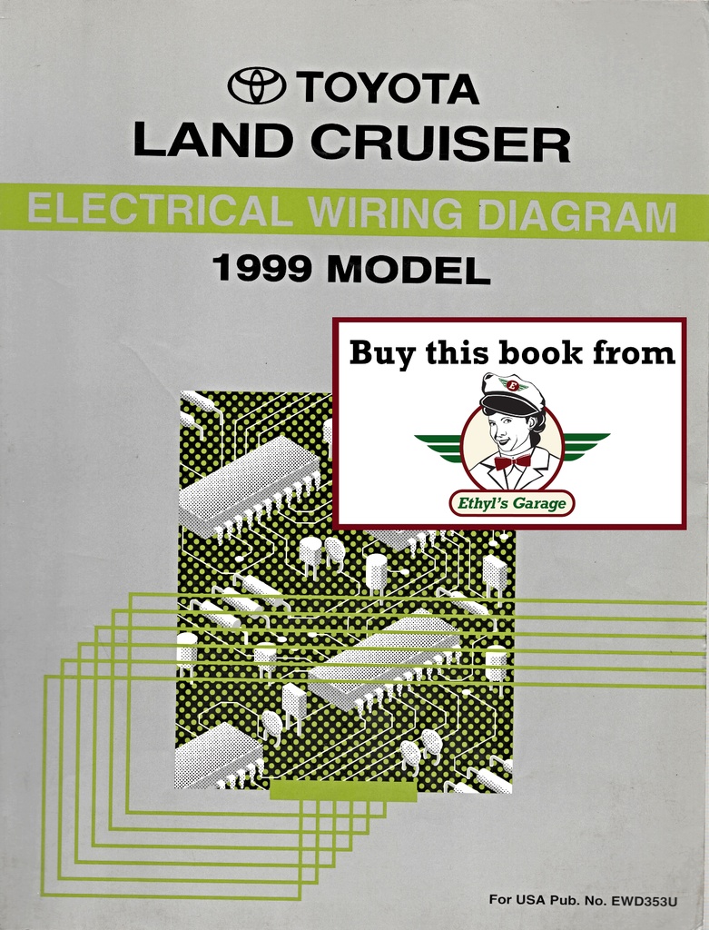 1999 Toyota Land Cruiser UZJ100 OEM Electrical Wiring Diagram Manual