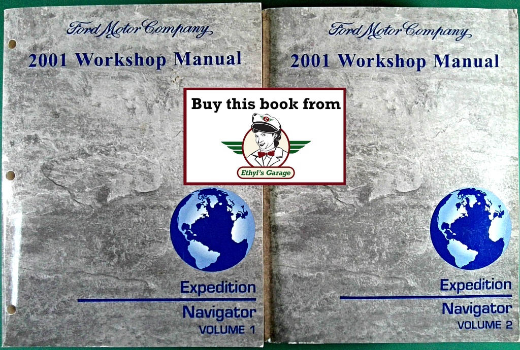 2001 Ford Expedition and Lincoln Navigator OEM Factory Shop Repair Service Workshop Manual Complete 2 Vol. Set
