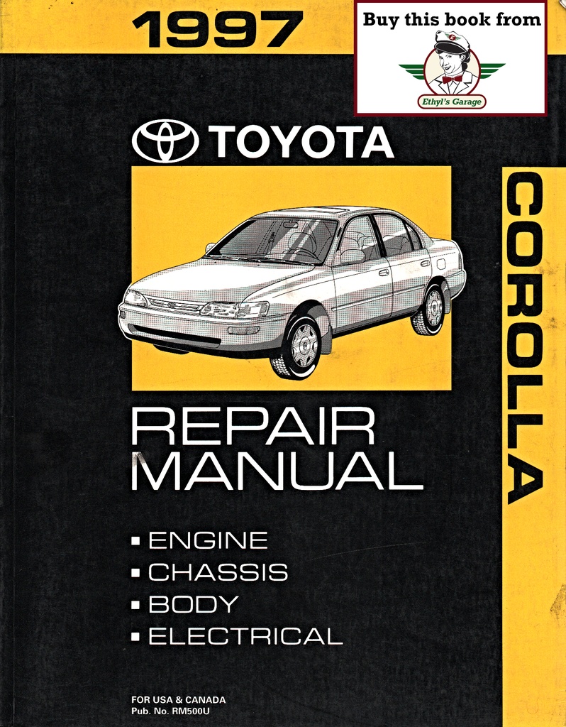 1997 Toyota Corolla AE101 AE102 OEM Shop Service Repair Manual