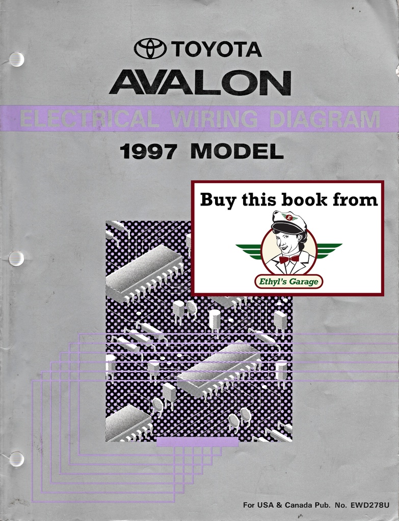 1997 Toyota Avalon OEM Electrical Wiring Diagram Manual