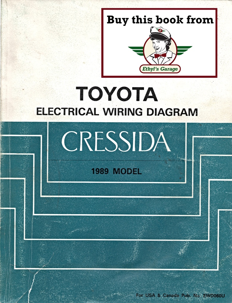 1989 Toyota Cressida OEM Electrical Wiring Diagram Manual