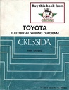 1989 Toyota Cressida OEM Electrical Wiring Diagram Manual