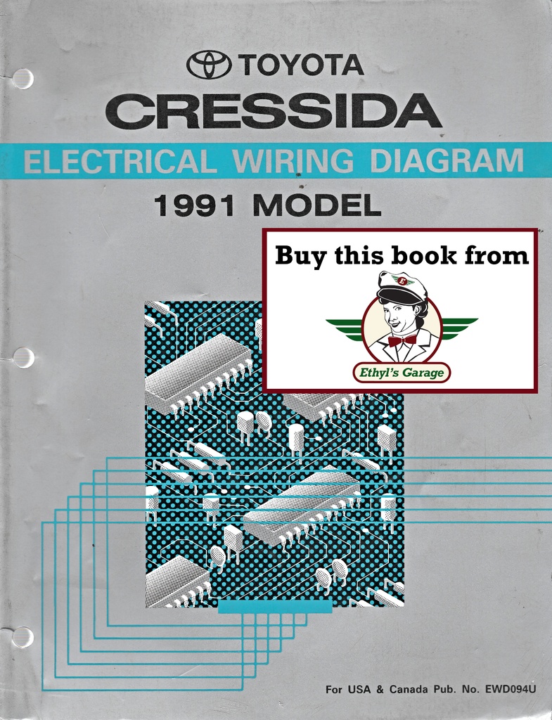 1991 Toyota Cressida OEM Shop Service Repair Electrical Wiring Diagram Manual