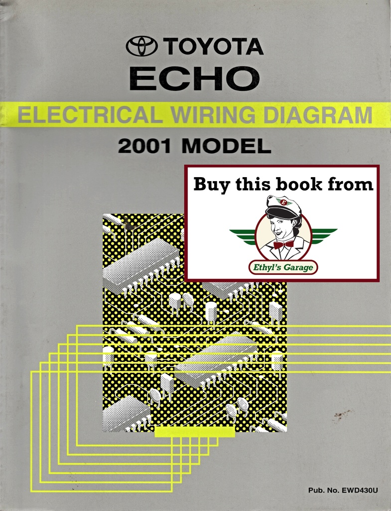 2001 Toyota Echo OEM Shop Service Repair Electrical Wiring Diagram Manual