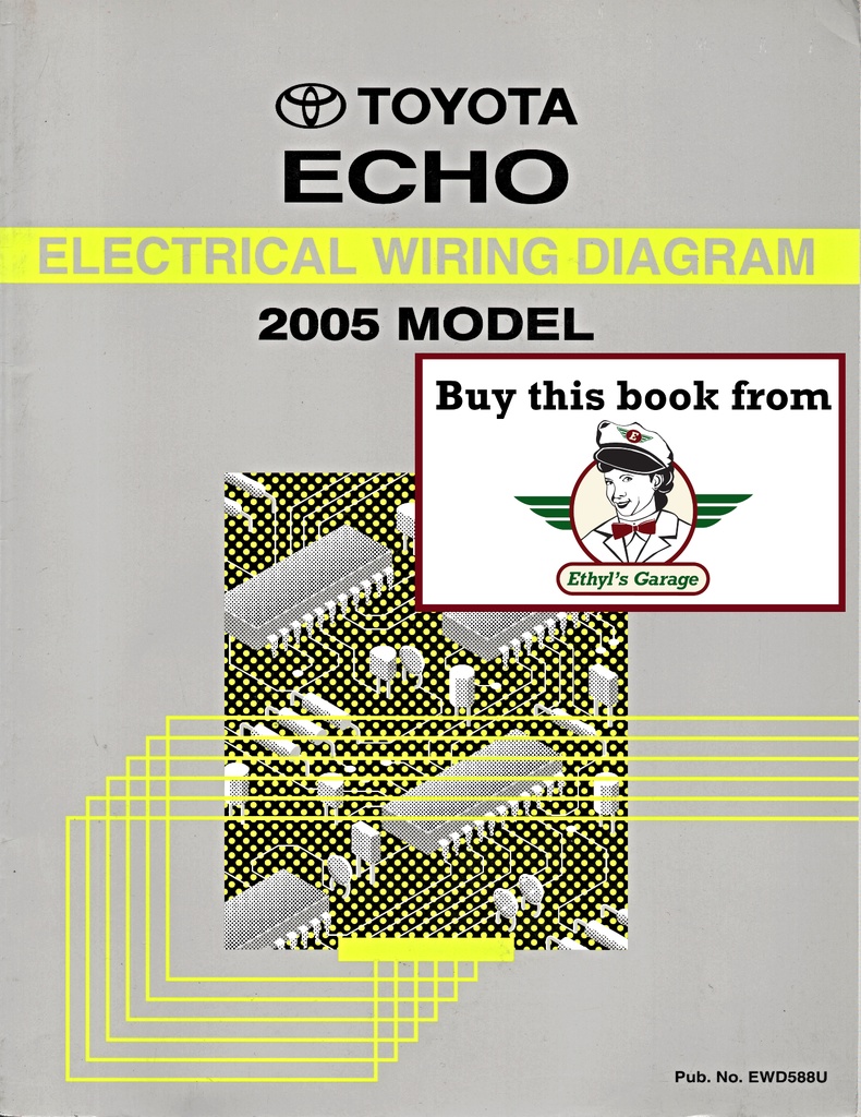 2005 Toyota Echo OEM Electrical Wiring Diagram Manual