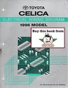 1996 Toyota Celica OEM Shop Service Repair Electrical Wiring Diagram Manual