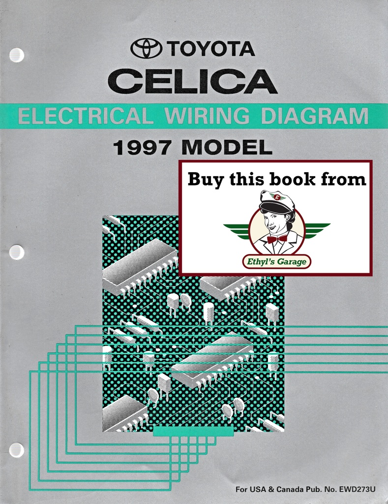 1997 Toyota Celica OEM Electrical Wiring Diagram Manual