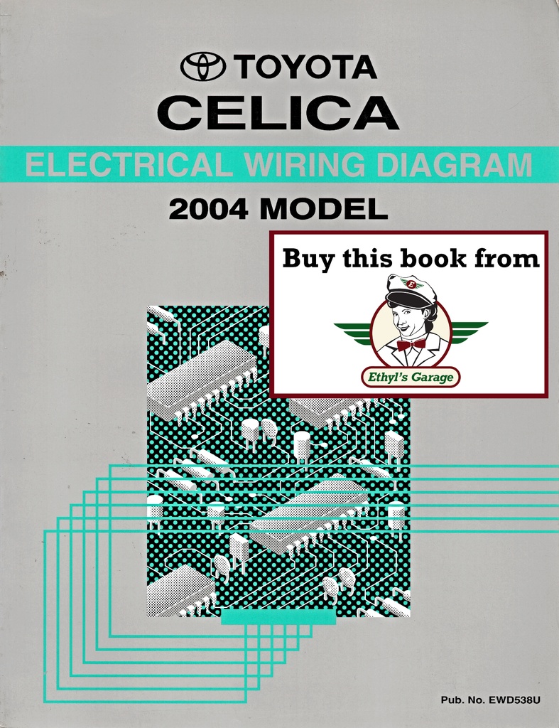 2004 Toyota Celica OEM Electrical Wiring Diagram Manual