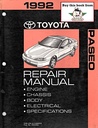 1992 Toyota Paseo OEM Shop Service Repair Manual